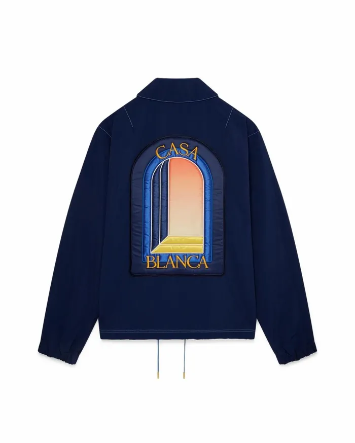 Outerwear Men Casablanca Paris L039Arche De Nuit Patch Coach Jacket Outerwear Men Casablanca Paris L039Arche De Nuit Patch Coach Jacket