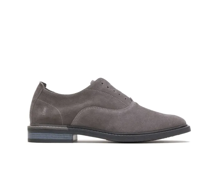 Oxfords Hush Puppies Men Davis SlipOn Oxford Dark Grey Suede