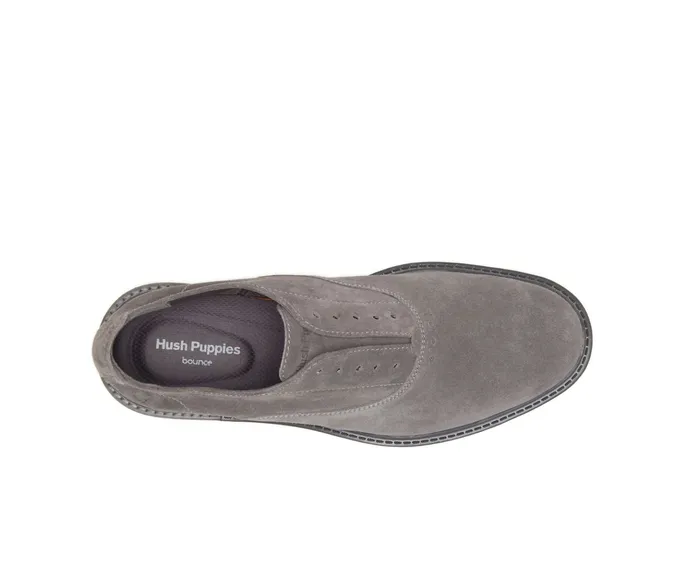 Oxfords Hush Puppies Men Davis SlipOn Oxford Dark Grey Suede