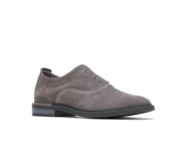 Oxfords Hush Puppies Men Davis SlipOn Oxford Dark Grey Suede