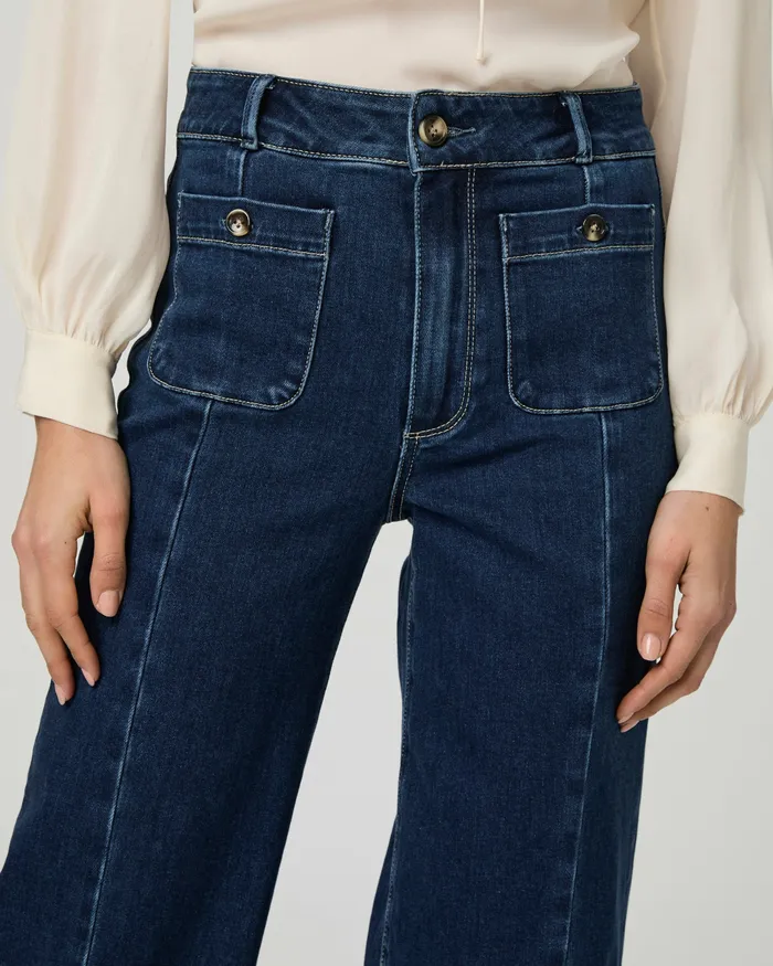 PAIGE Anessa 31 Inch Wide Leg Jean 8211 Rhea Women Wide Leg PAIGE Anessa 31 Inch Wide Leg Jean 8211 Rhea Women Wide Leg