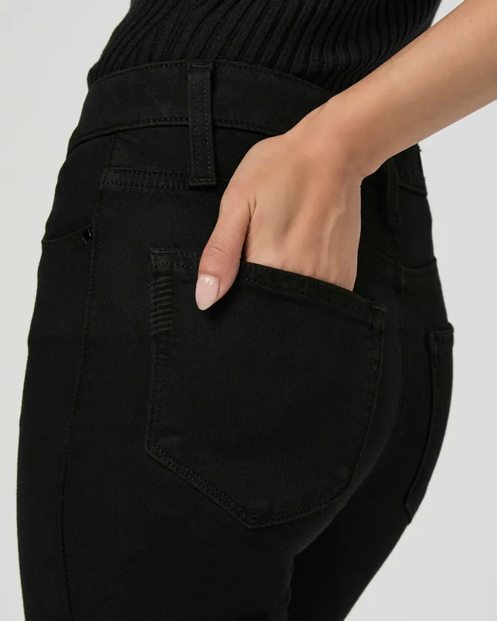 PAIGE Denim Women Cindy Petite Straight Jean 8211 Black Shadow