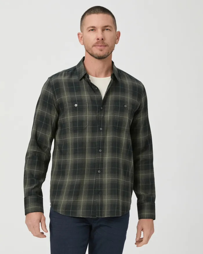 PAIGE Everett Shirt 8211 Aspen Forest Men Shirts