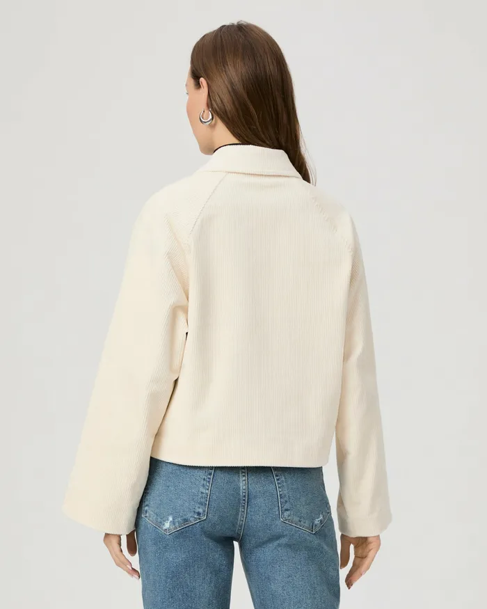 PAIGE Jackets and Coats Women Tylee Jacket 8211 Ivory Corduroy