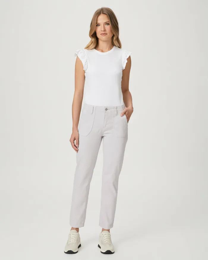 PAIGE Mayslie Straight Ankle Pant 8211 Vintage Lavender Stone Women Denim