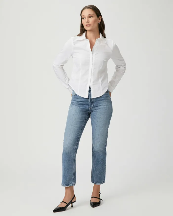 PAIGE Rosaly Shirt 8211 White Women Tops and Blouses PAIGE Rosaly Shirt 8211 White Women Tops and Blouses