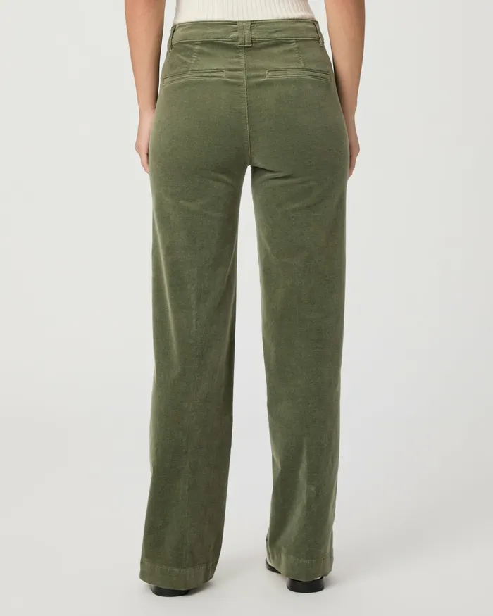 PAIGE Sasha 32 Inch Wide Leg Pant 8211 Aloe Corduroy Women Pants PAIGE Sasha 32 Inch Wide Leg Pant 8211 Aloe Corduroy Women Pants