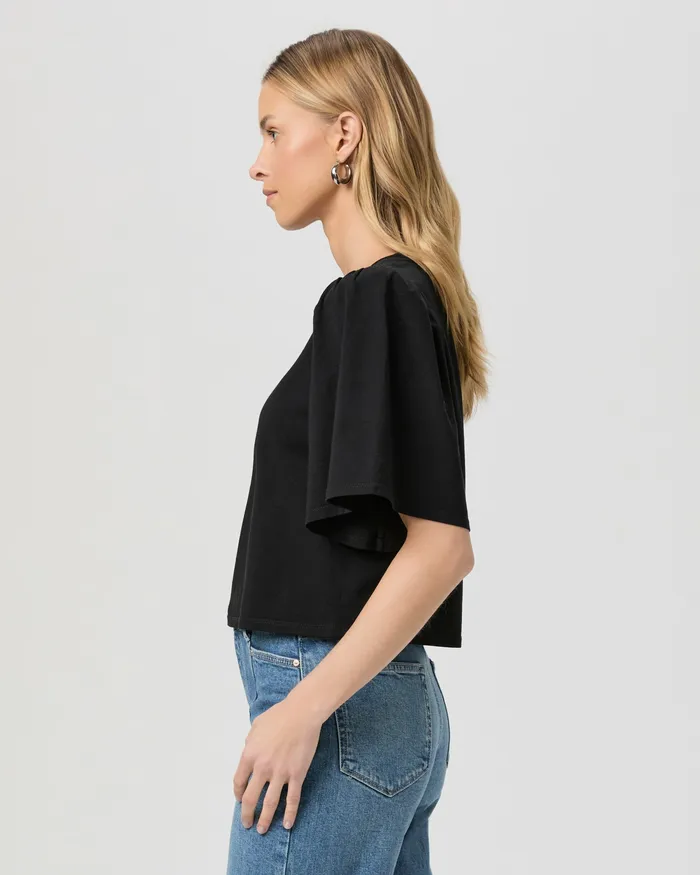 PAIGE Sigrid Tee 8211 Black Women Tees and Tanks PAIGE Sigrid Tee 8211 Black Women Tees and Tanks