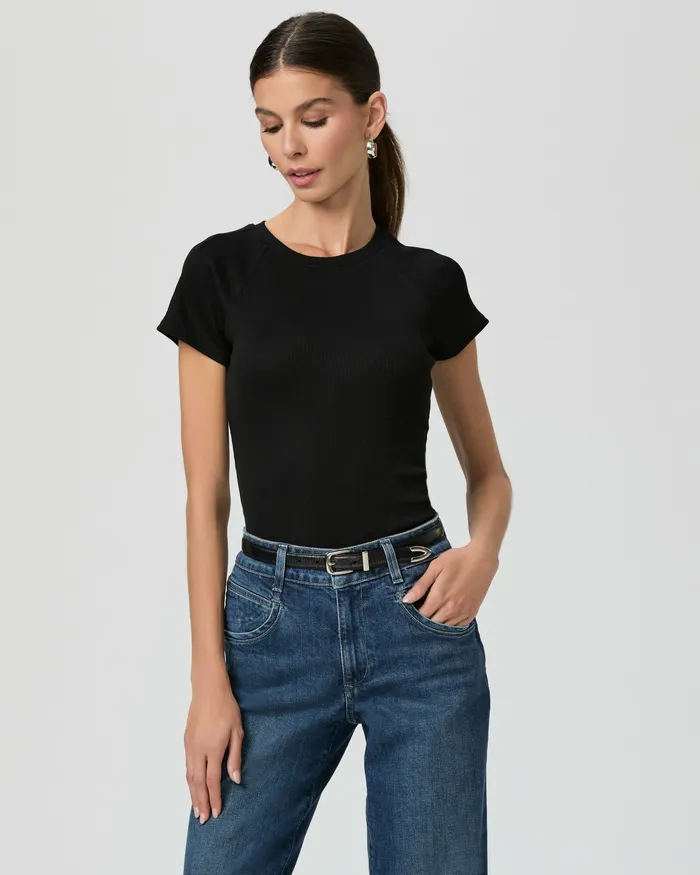 PAIGE Tees and Tanks Women Bijou Tee 8211 Black