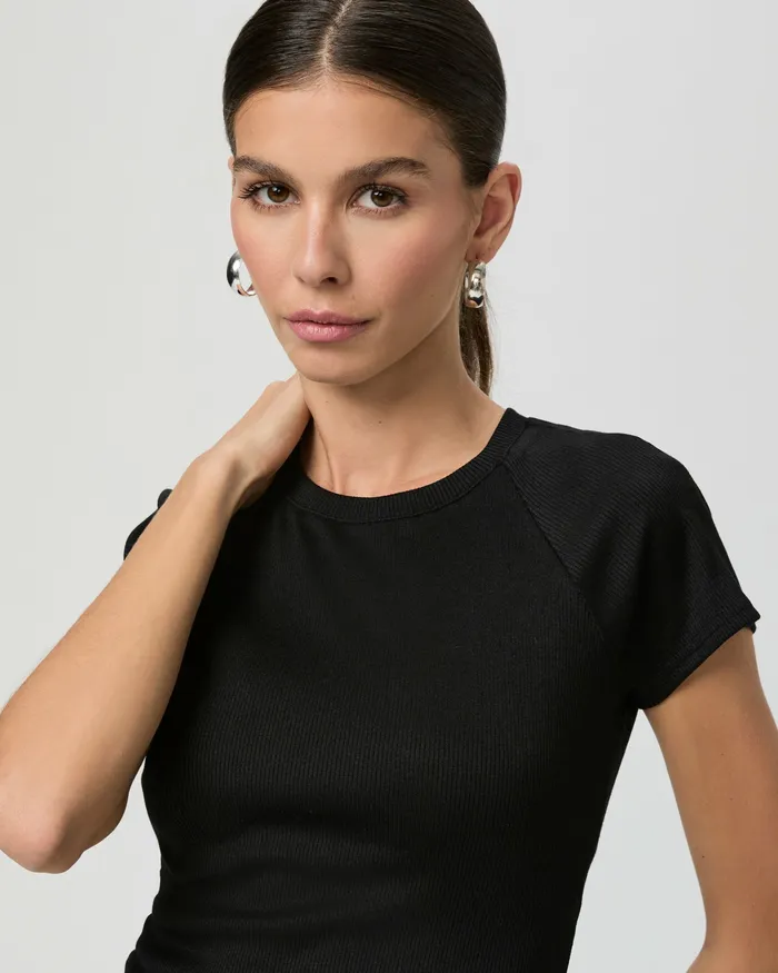 PAIGE Tees and Tanks Women Bijou Tee 8211 Black PAIGE Tees and Tanks Women Bijou Tee 8211 Black