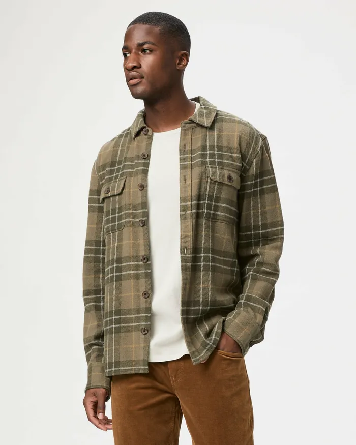 PAIGE Wilbur Overshirt 8211 Dusty Pine Men Shirts PAIGE Wilbur Overshirt 8211 Dusty Pine Men Shirts