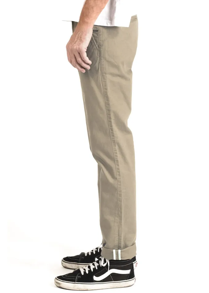 Pants and Denim Vissla Men Low Tide Chino Eco Pant Khaki Pants and Denim Vissla Men Low Tide Chino Eco Pant Khaki