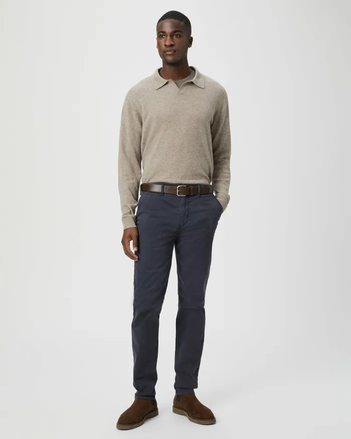 Pants and Joggers PAIGE Men Danford Chino 8211 Deep Anchor