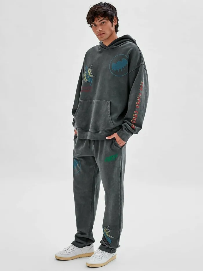 Pants and Shorts GUESS Originals x Batman Graphic Joggers Jet Black Multi GUESS Men