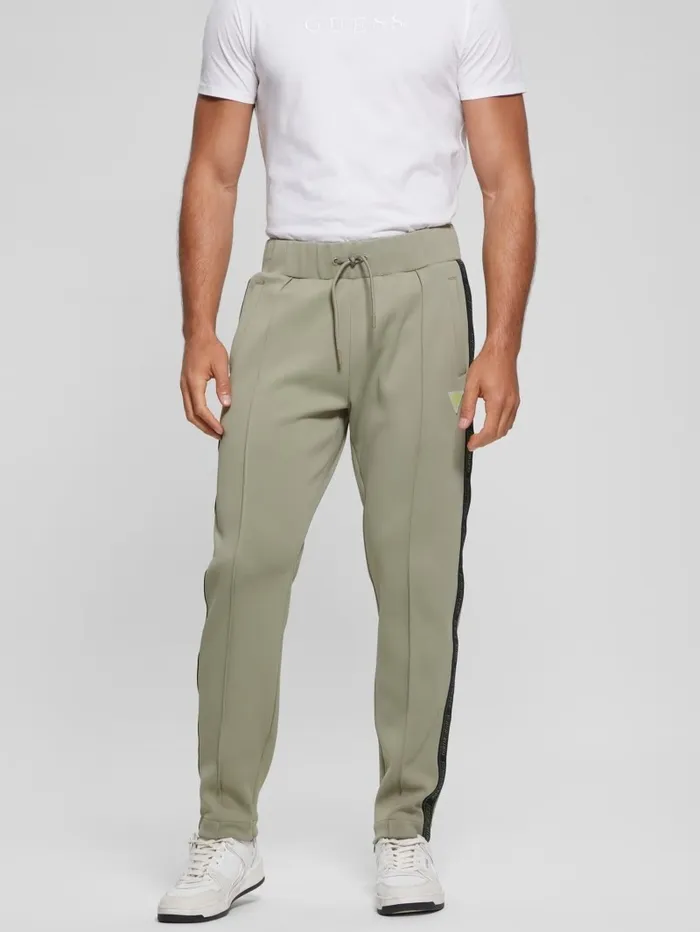 Pants and Shorts Kermit Scuba Pants Mossy Green 8211 GUESS Men Pants and Shorts Kermit Scuba Pants Mossy Green 8211 GUESS Men