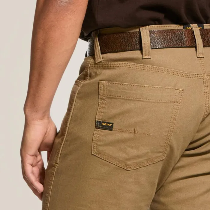 Pants and Shorts Men Ariat Rebar M4 Low Rise DuraStretch Made Tough Stackable Straight Leg Pant Field Khaki Pants and Shorts Men Ariat Rebar M4 Low Rise DuraStretch Made Tough Stackable Straight Leg Pant Field Khaki