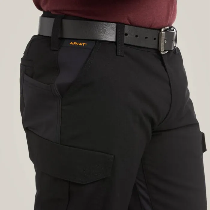 Pants and Shorts Men Ariat Rebar M5 Straight DuraStretch Ripstop Cargo Straight Pant Black Pants and Shorts Men Ariat Rebar M5 Straight DuraStretch Ripstop Cargo Straight Pant Black