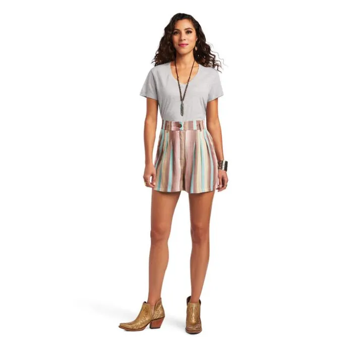Pants and Shorts Women Ariat Baja Short Serape Stripe Pants and Shorts Women Ariat Baja Short Serape Stripe