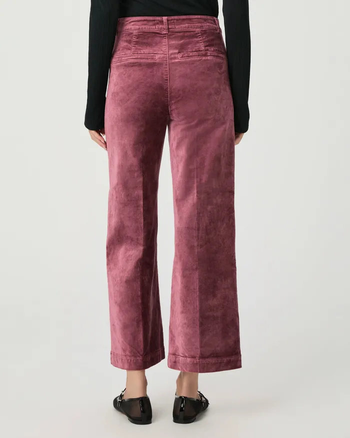 Pants Anessa Trouser Wide Leg Pant 8211 Rose Tea Velvet PAIGE Women Pants Anessa Trouser Wide Leg Pant 8211 Rose Tea Velvet PAIGE Women