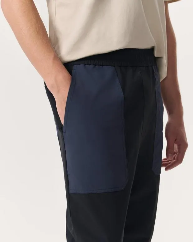 Pants Men Robert ColorBlocked Jogger Pants Jet Black rag and bone