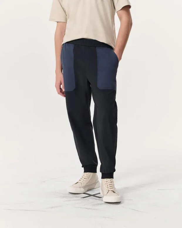 Pants Men Robert ColorBlocked Jogger Pants Jet Black rag and bone