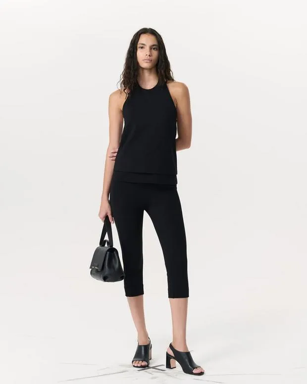 Pants rag and bone Women Simone Ponte Capri Pant Black