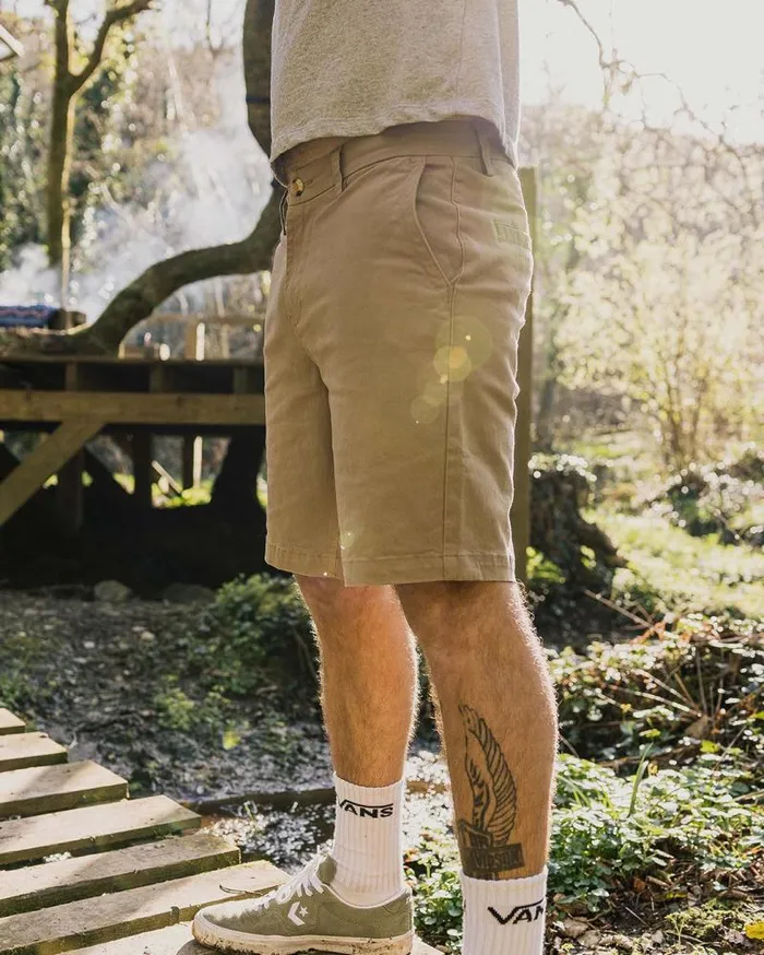Passenger Bottoms 365 Organic Cotton Shorts Chinchilla Brown Chinchilla Brown 8211 Men