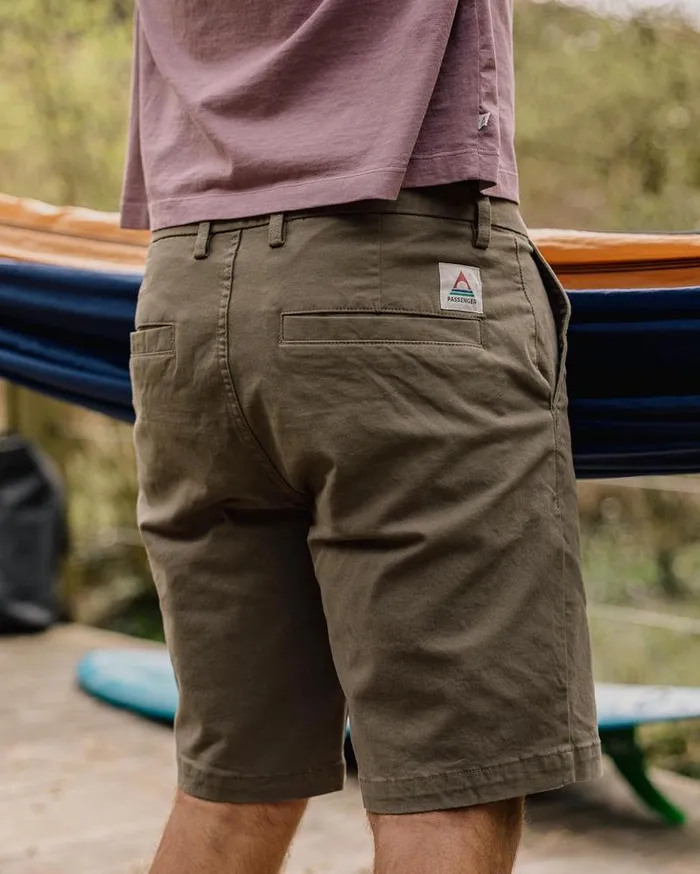 Passenger Bottoms 365 Organic Cotton Shorts Dusty Olive Dusty Olive 8211 Men