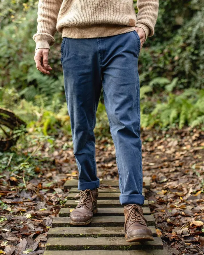 Passenger Bottoms 365 Organic Cotton Trouser Dark Denim Dark Denim 8211 Men