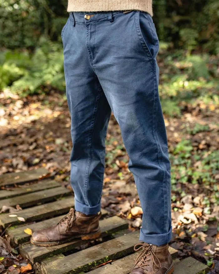 Passenger Bottoms 365 Organic Cotton Trouser Dark Denim Dark Denim 8211 Men