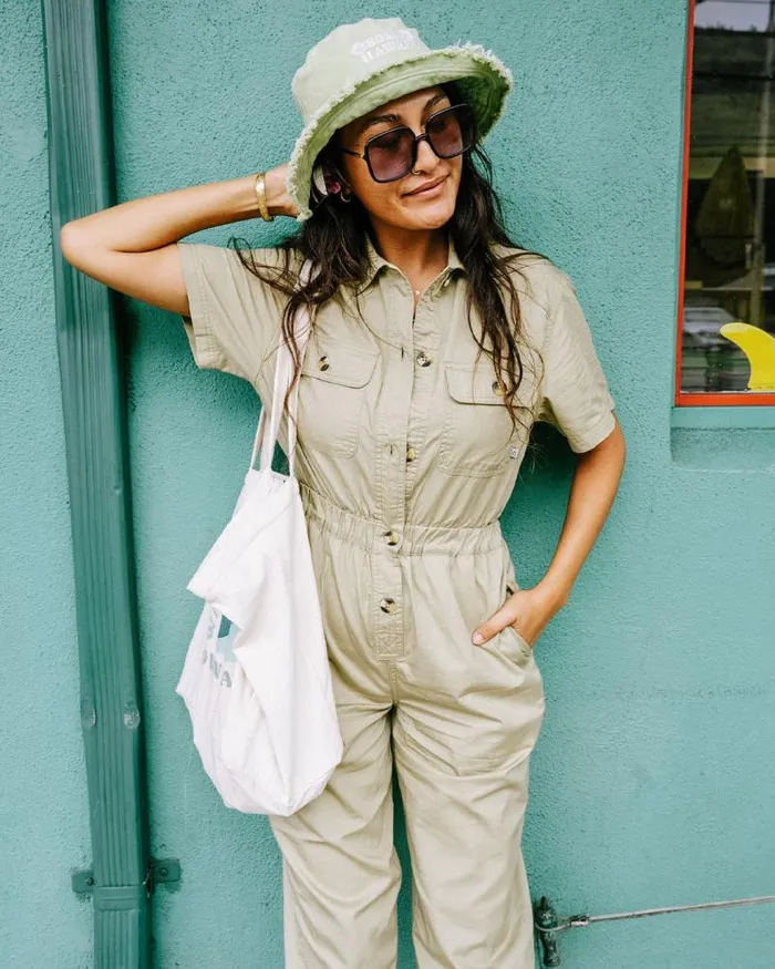 Passenger Bottoms Bluebell Organic Cotton Boiler Suit Biscuit Biscuit 8211 Women