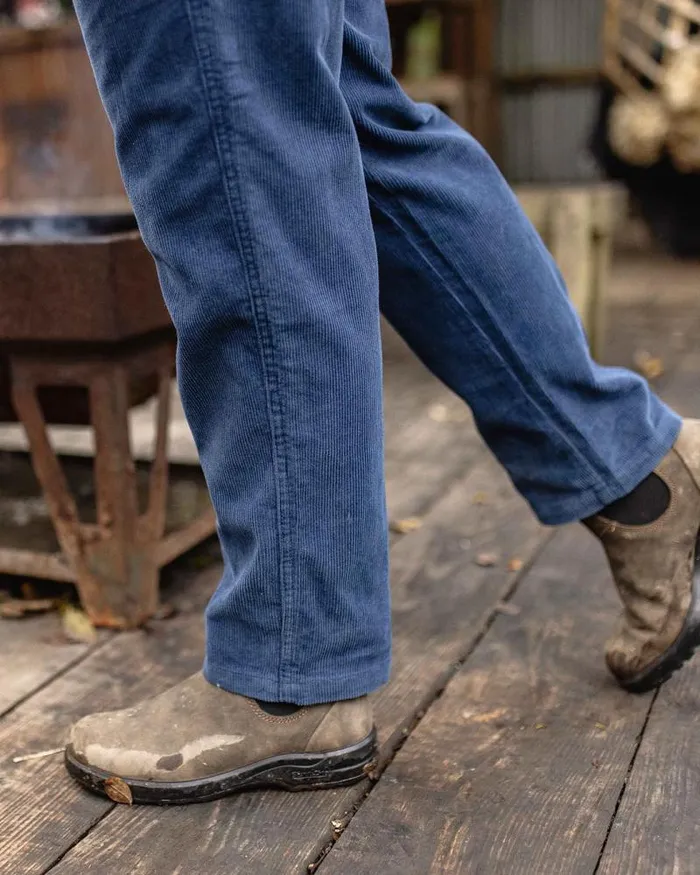 Passenger Bottoms Compass Recycled Corduroy Trouser Dark Denim Dark Denim 8211 Women