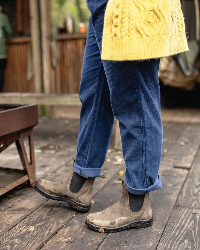 Passenger Bottoms Compass Recycled Corduroy Trouser Dark Denim Dark Denim 8211 Women