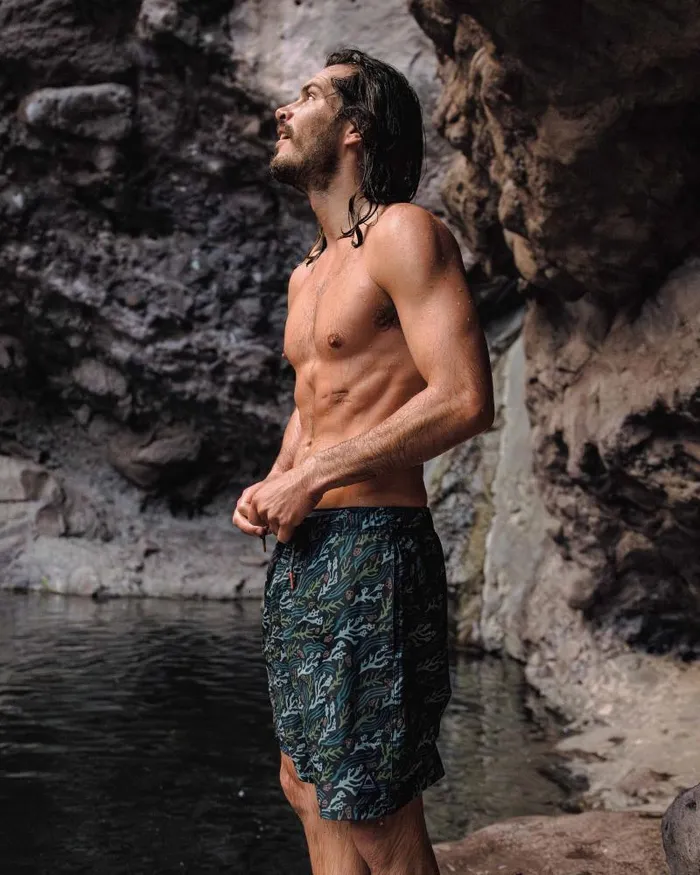 Passenger Bottoms Porto Recycled All Purpose Swim Short Ocean Current Black Ocean Current Black 8211 Men