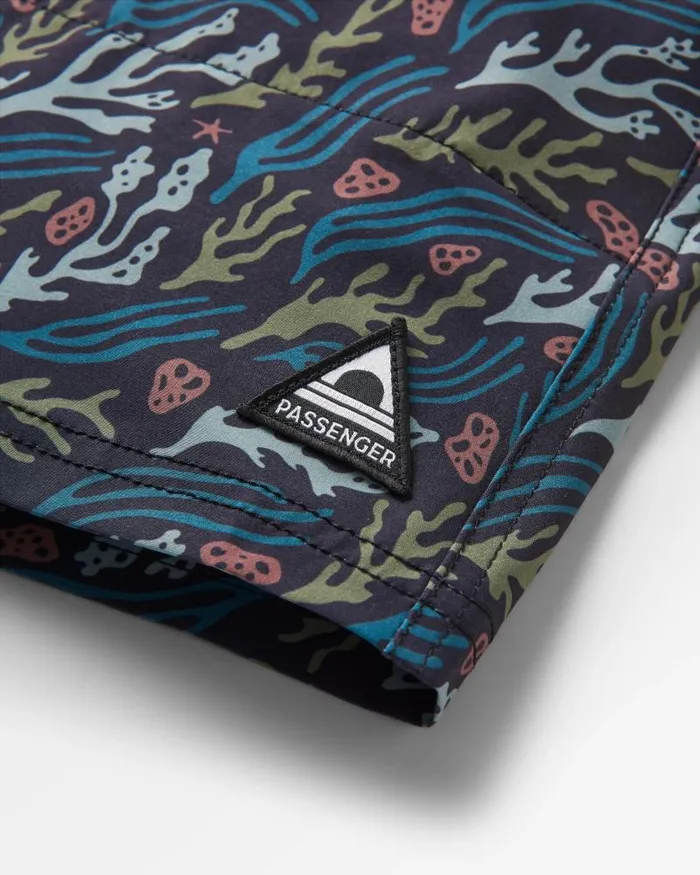 Passenger Bottoms Porto Recycled All Purpose Swim Short Ocean Current Black Ocean Current Black 8211 Men