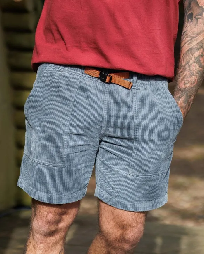 Passenger Bottoms Topanga Cord Shorts Storm Grey Storm Grey 8211 Men