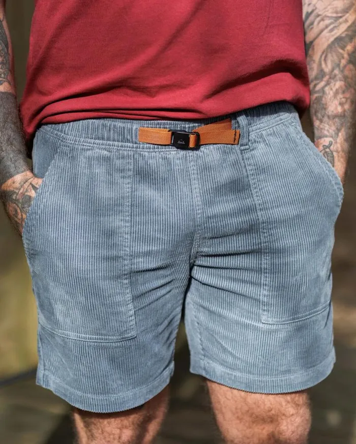Passenger Bottoms Topanga Cord Shorts Storm Grey Storm Grey 8211 Men