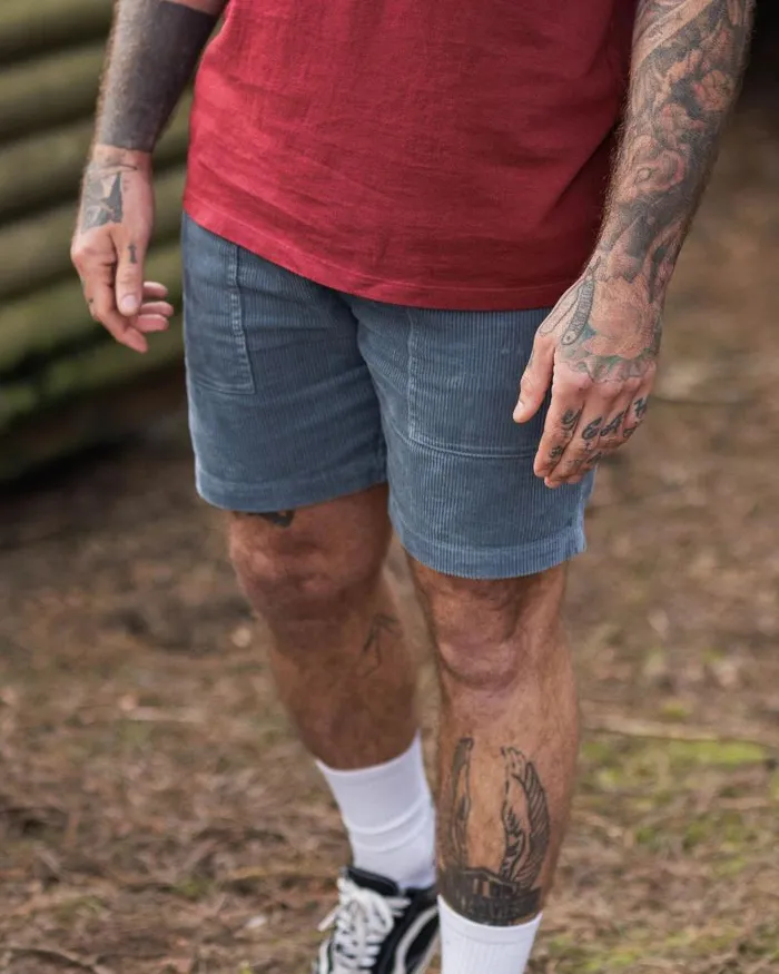 Passenger Bottoms Topanga Cord Shorts Storm Grey Storm Grey 8211 Men