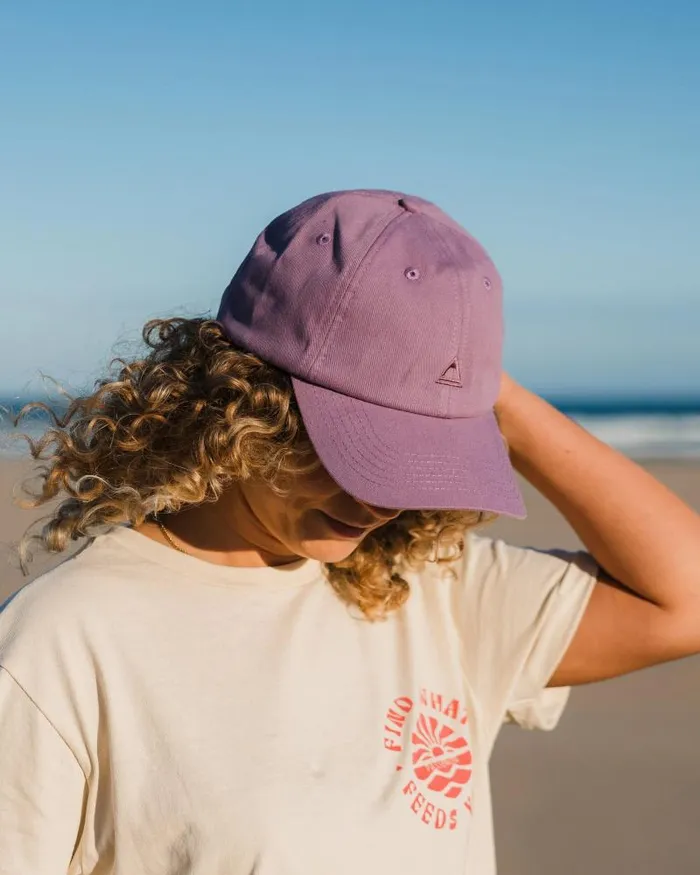 Passenger Caps and Hats Classic Recycled Cotton 6 Panel Cap Grape Grape 8211 WomenMen