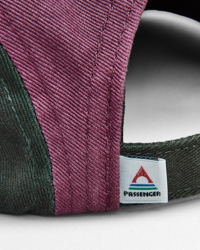 Passenger Caps and Hats Fixie Recycled 5 Panel Cap Grape Multi Grape Multi 8211 WomenMen
