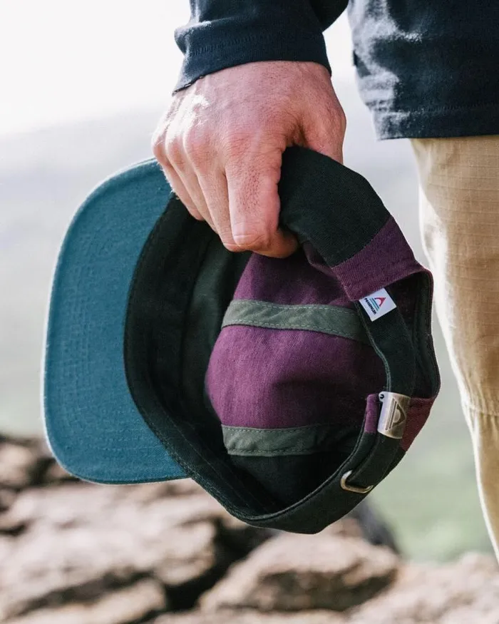 Passenger Caps and Hats Fixie Recycled 5 Panel Cap Grape Multi Grape Multi 8211 WomenMen