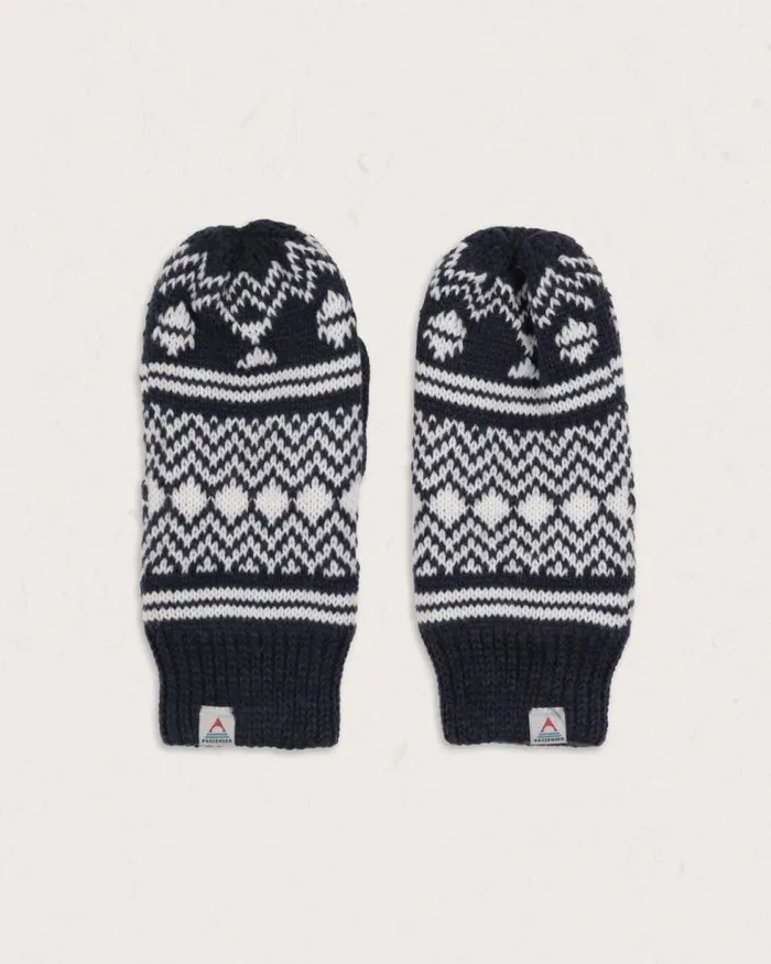 Passenger Gloves Powder Fleece Lined Recycled Acrylic Mittens Rich Navy Rich Navy 8211 Women