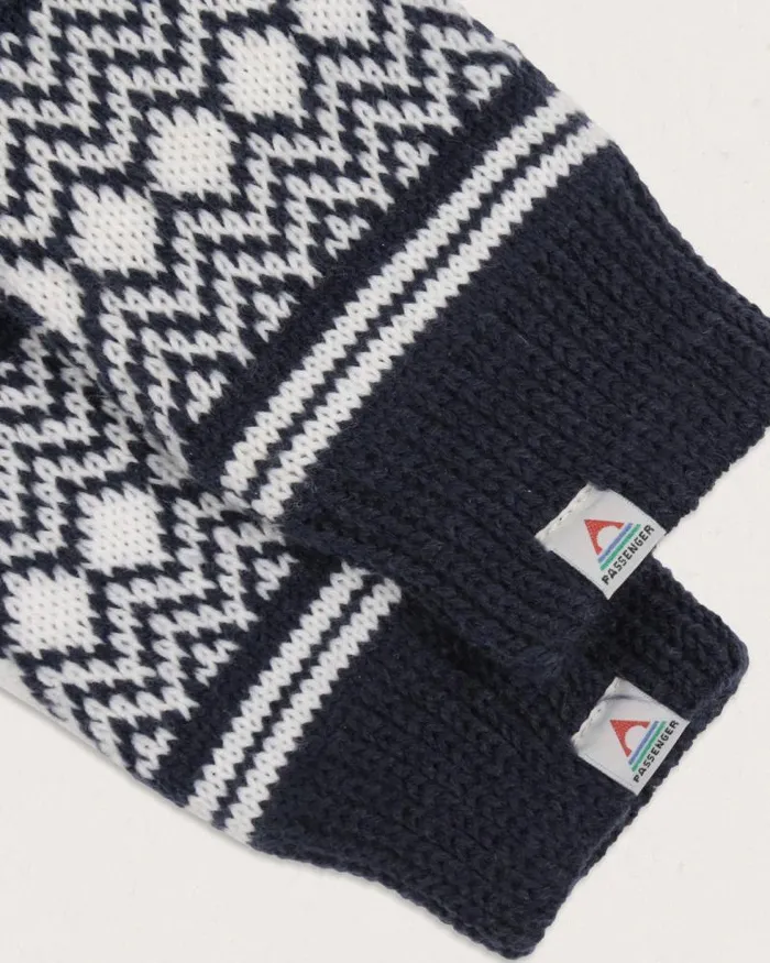 Passenger Gloves Powder Fleece Lined Recycled Acrylic Mittens Rich Navy Rich Navy 8211 Women