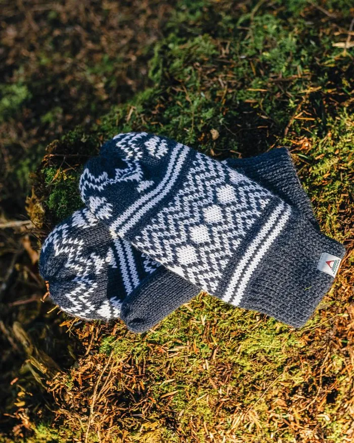 Passenger Gloves Powder Fleece Lined Recycled Acrylic Mittens Rich Navy Rich Navy 8211 Women