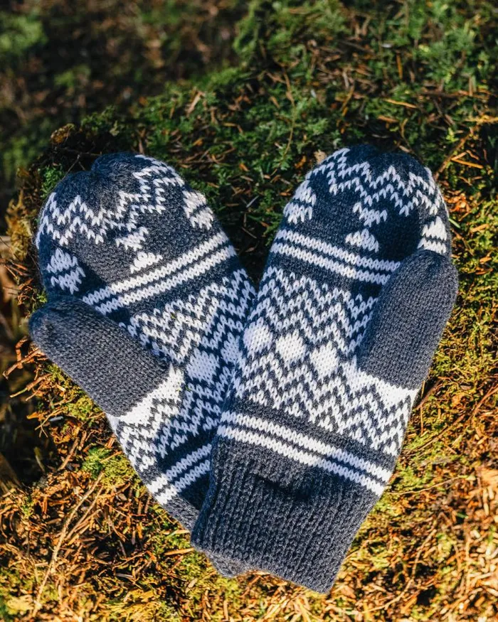 Passenger Gloves Powder Fleece Lined Recycled Acrylic Mittens Rich Navy Rich Navy 8211 Women