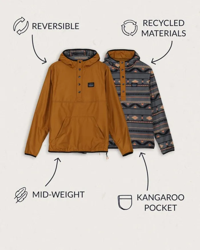 Passenger Jackets Journey Recycled Reversible Jacket Golden Brown Golden Brown 8211 Men