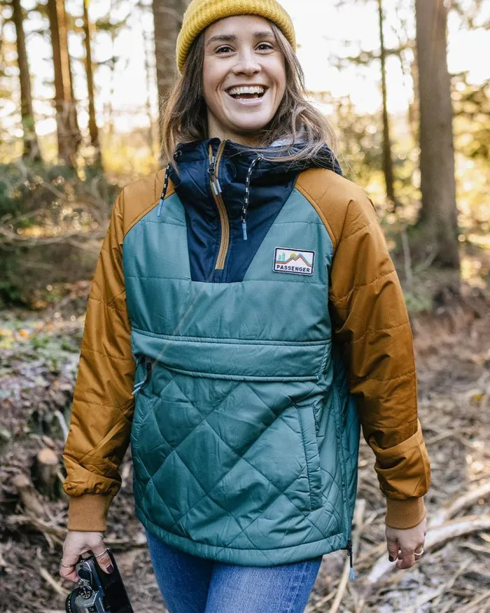 Passenger Jackets Ocean Recycled Insulated 12 Zip Jacket Deep Ocean Deep Ocean 8211 Women