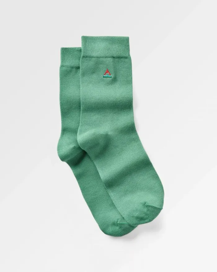 Passenger Socks Organic Crew Socks Deep Sea Deep Sea 8211 Women
