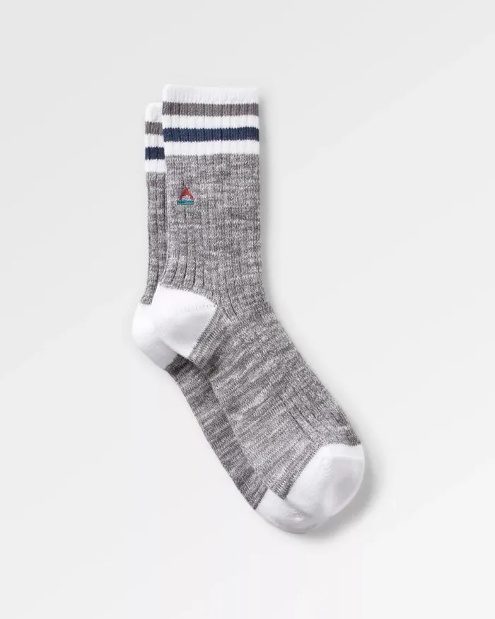 Passenger Socks Organic Midweight Rib Socks Grey Marl Grey Marl 8211 Women