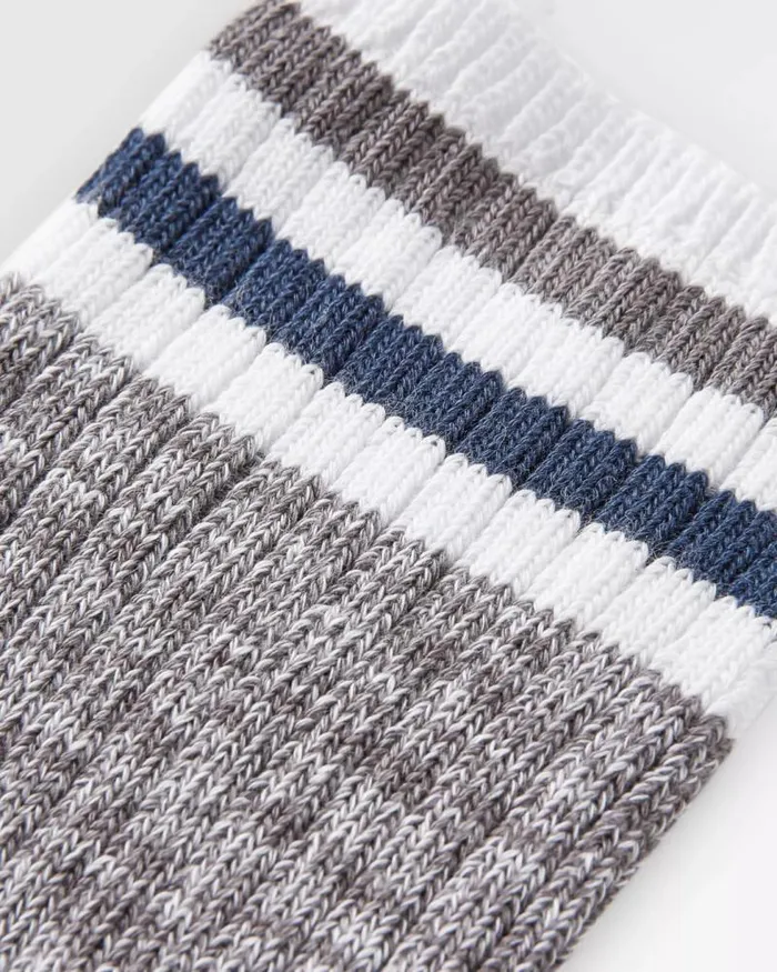 Passenger Socks Organic Midweight Rib Socks Grey Marl Grey Marl 8211 Women